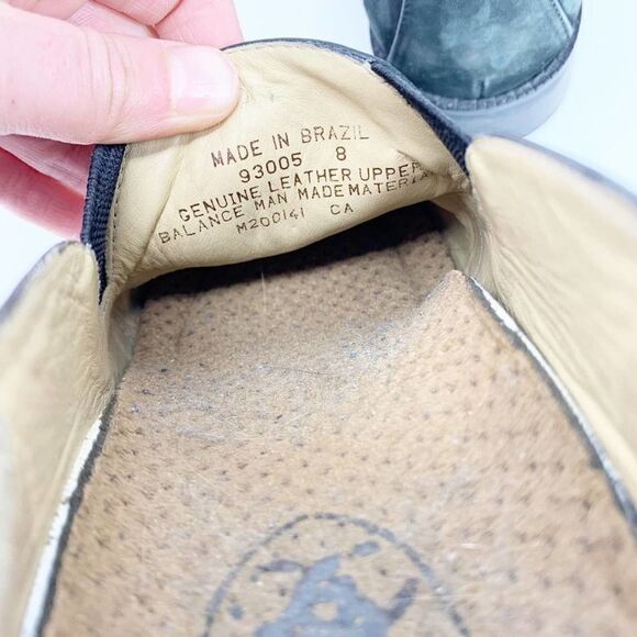 Ariat Shoes Womens 8 Loafers Black Leather Round Toe Low Top Slip On Suede - Picture 9 of 9